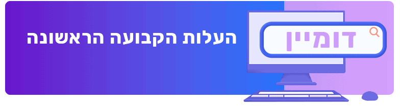 כמה עולה לתחזק אתר אינטרנט בשנה דומיין